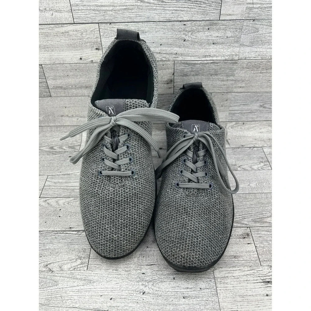 Arcopedico Net‎ 3 Grey Knit Lace Up Walking Sneakers Shoes Made in Portugal 42